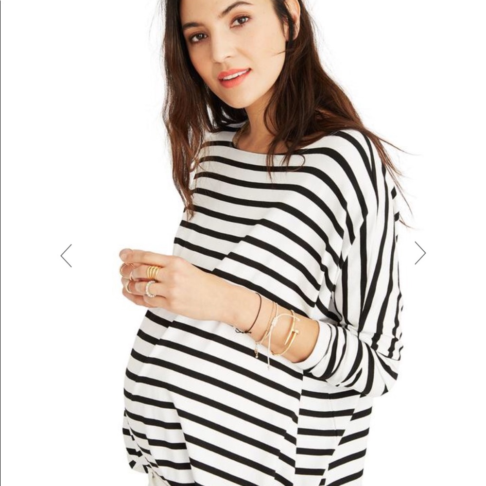 Hatch collection long sleeve striped tee